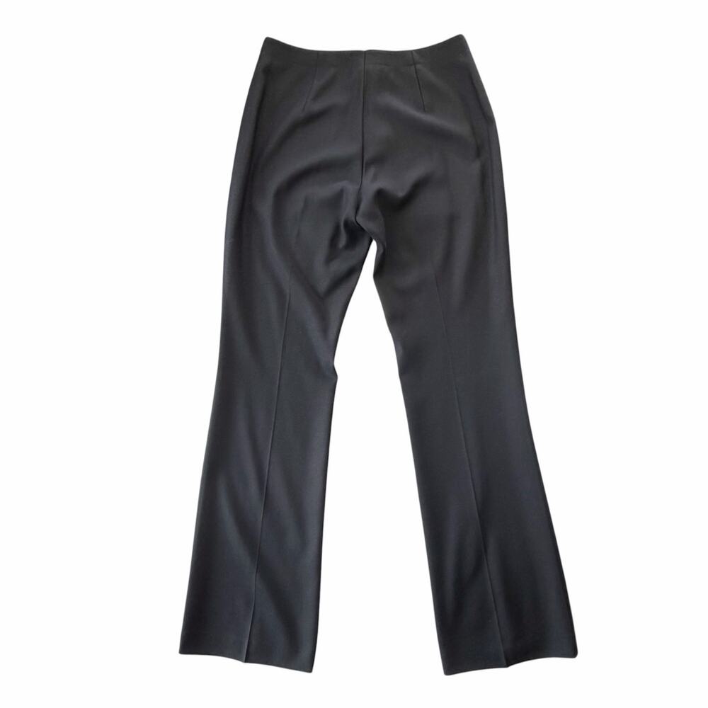 Escada Black Wool Center Pleat Wide Leg Basic Professional Workwear Pant Slacks - Picture 2 of 10